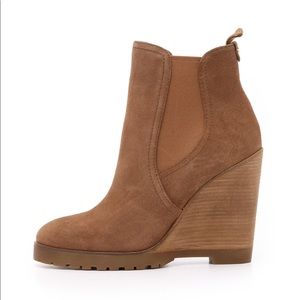 Michael Kors Thea Suede Wedge Bootie